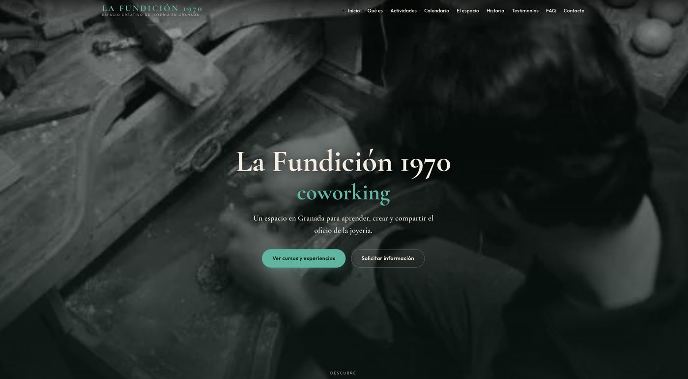 Sitio web de La Fundici&oacute;n 1970, espacio creativo de joyer&iacute;a